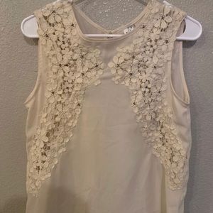 White blouse tank size S
